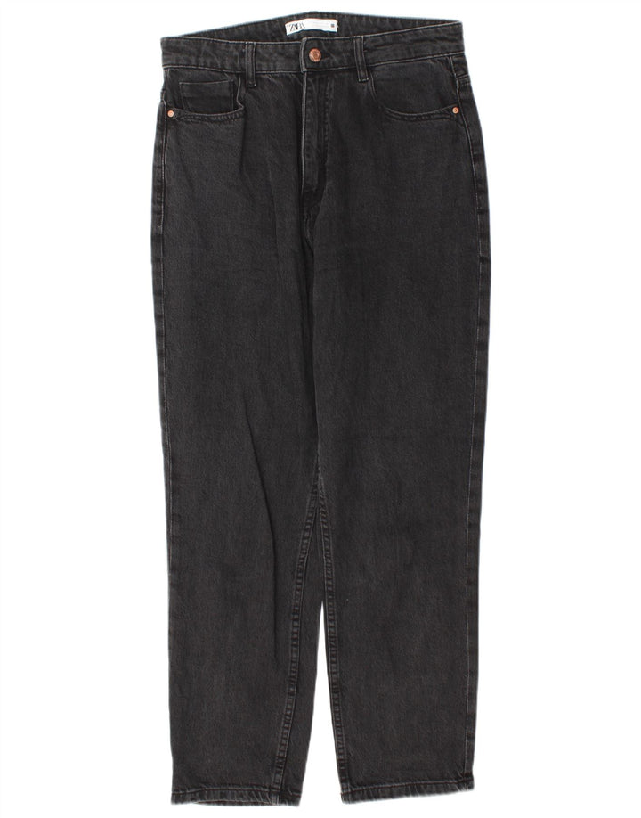 Zara Damen Tapered Jeans EU 40 Medium W30 L28 Grau