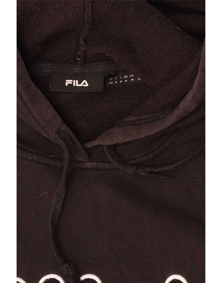 Fila Herren-Kapuzenpullover mit Grafik, mittelschwarze Baumwolle