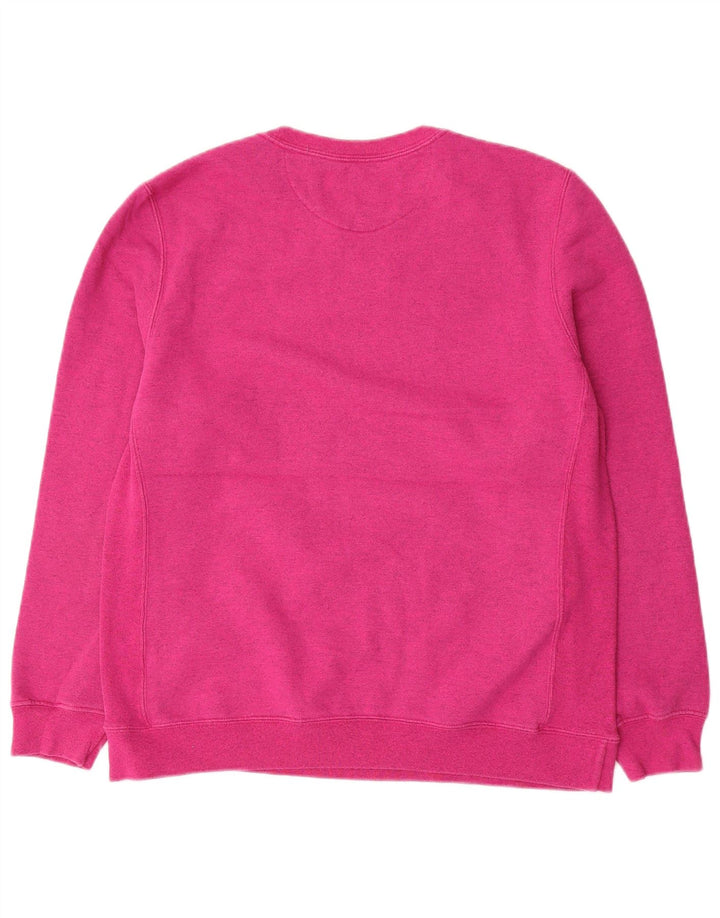 CHAMPION Damen Sweatshirt Pullover UK 18 XL Rosa Baumwolle