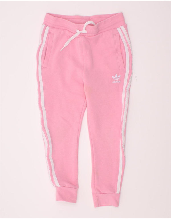 Adidas Mädchen-Trainingshose, Jogginghose, 5–6 Jahre, rosa Baumwolle