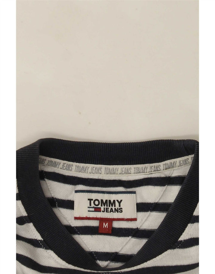 Tommy Hilfiger Herren T-Shirt Top Mittelweiß gestreift