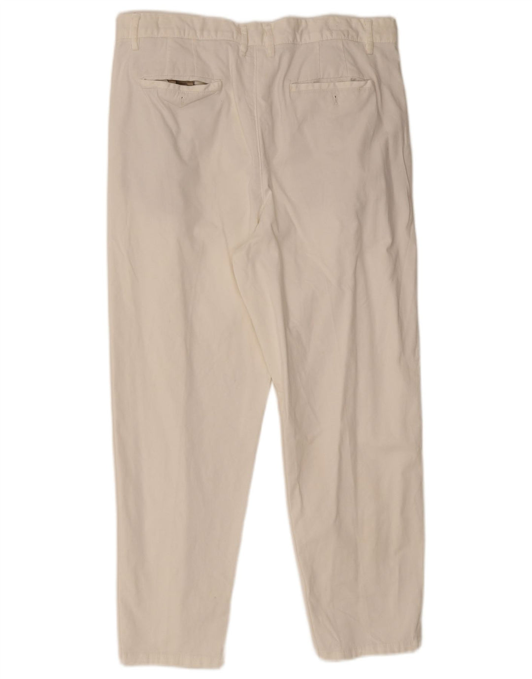 Zara Herren Pegged Chino Hose EU 44 Large W34 L26 Weiß