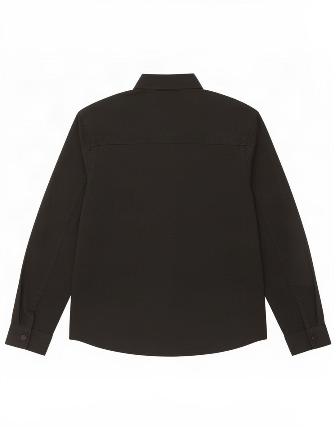 Zara Herren-Overshirt-Hemd, kleines schwarzes Polyester