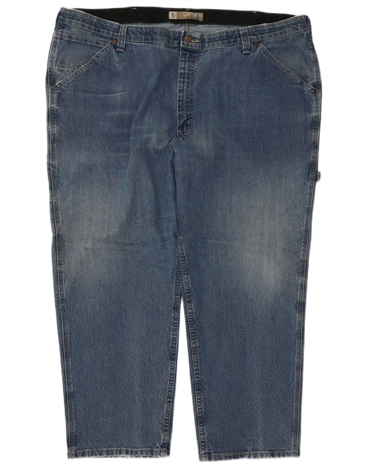 Lee Herren Carpenter Cargo Straight Jeans W48 L30 Blaue Baumwolle