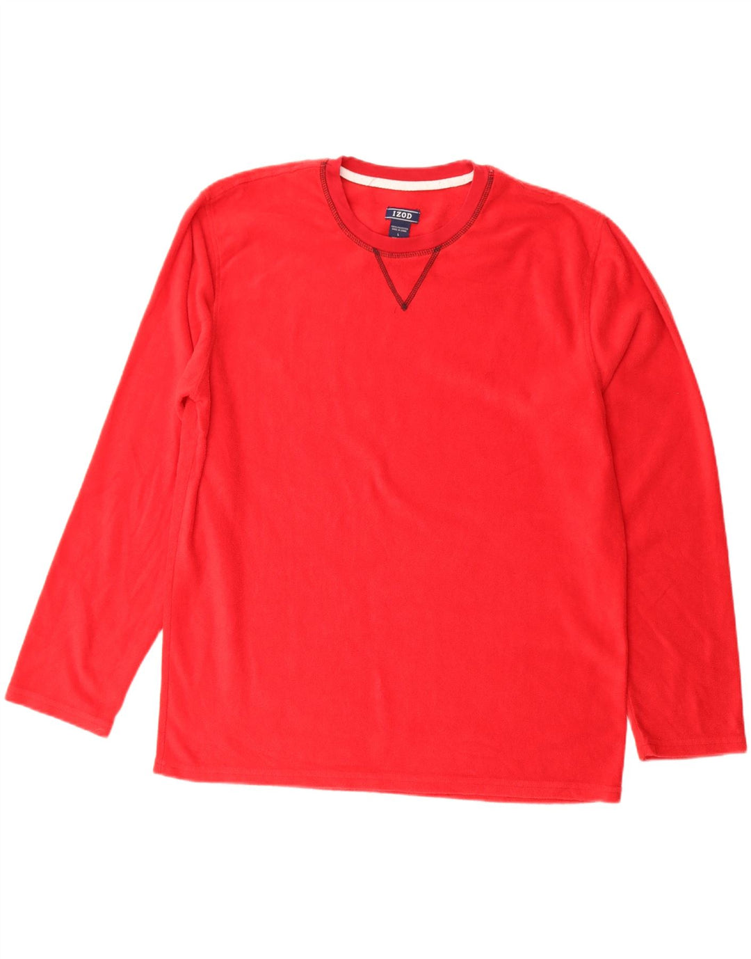 IZOD Herren-Fleecepullover, groß, rotes Polyester