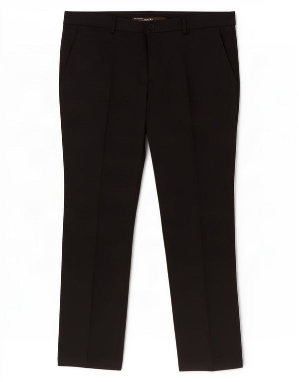 Zara Mens Straight Chino Trousers EU 44 Large W34 L32 Black Wool