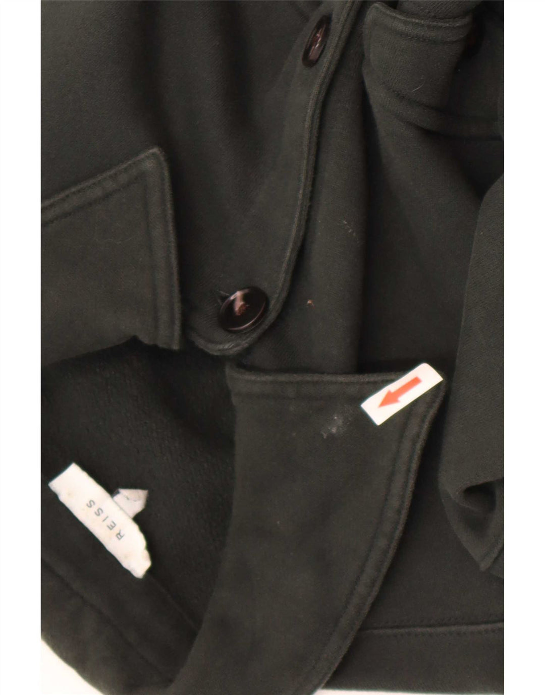 Reiss Herren-Overshirt-Hemd, kleine grüne Baumwolle