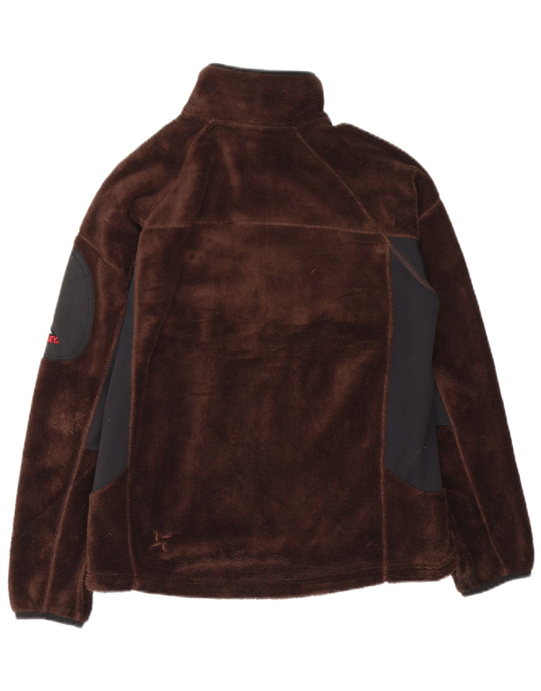 McKinley Damen-Fleecejacke mit Grafik, UK 12, Mittelbraun, Farbblock