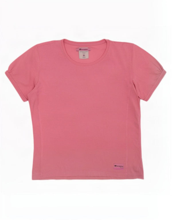 Champion Damen Easy Fit T-Shirt Top UK 20 2XL Rosa Baumwolle
