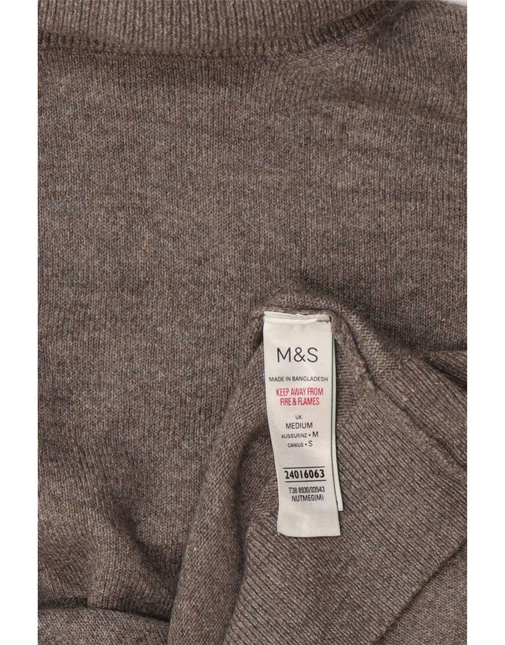 Marks & Spencer Rollkragenpullover für Damen, UK 14, Mittelgrau, Polyester