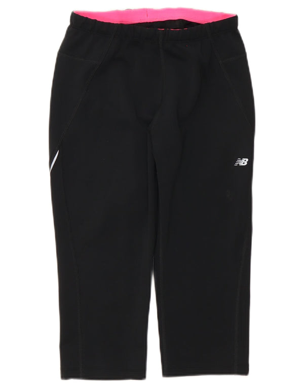 New Balance Capri-Trainingshose für Damen, UK 12, Mittelschwarz, Polyester