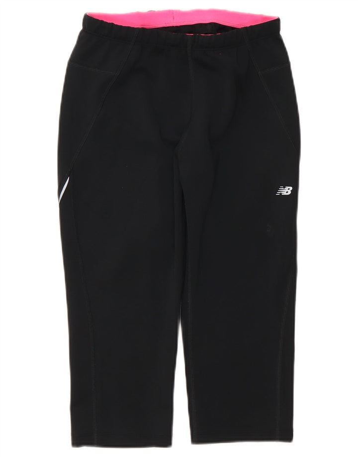New Balance Capri-Trainingshose für Damen, UK 12, Mittelschwarz, Polyester