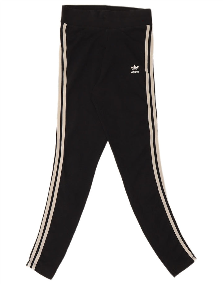 Adidas Damen Leggings UK 8 Small Schwarz