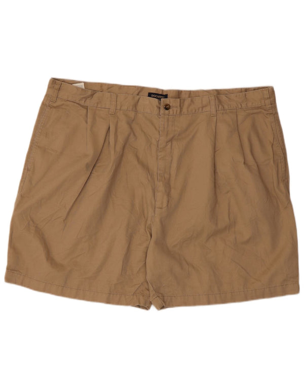 Dockers Herren Khakis Pegged Chino Shorts W44 2XL Beige Baumwolle