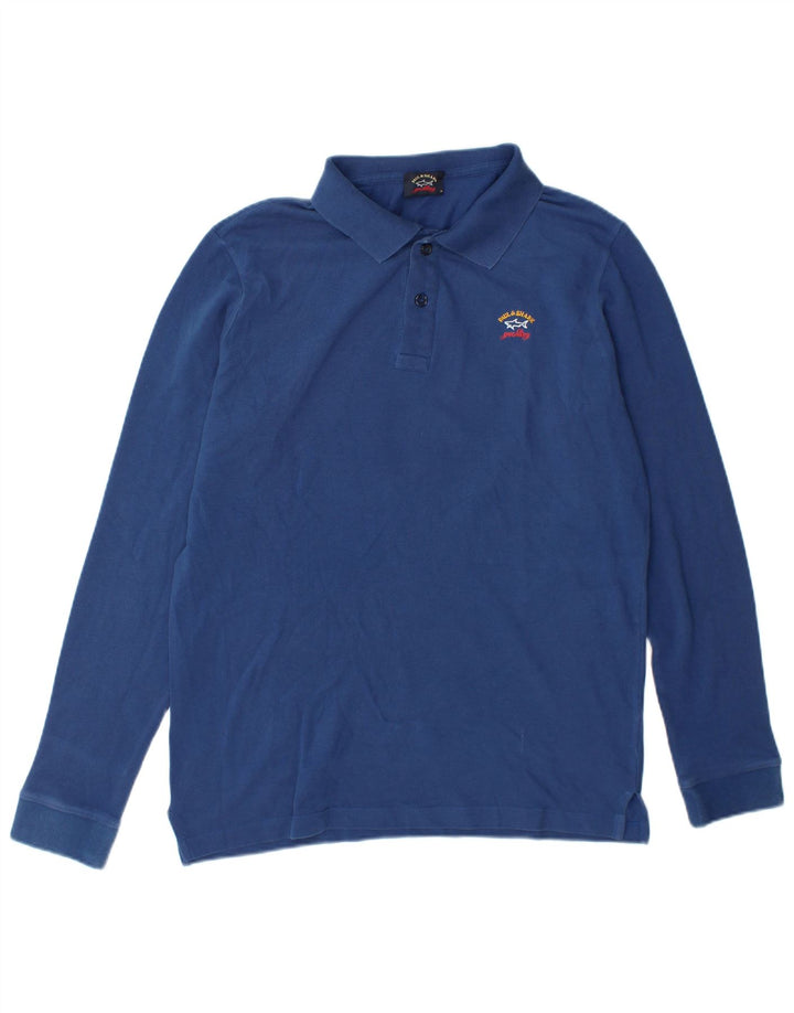 Paul & Shark Herren Yachting Langarm-Poloshirt Mittelblau