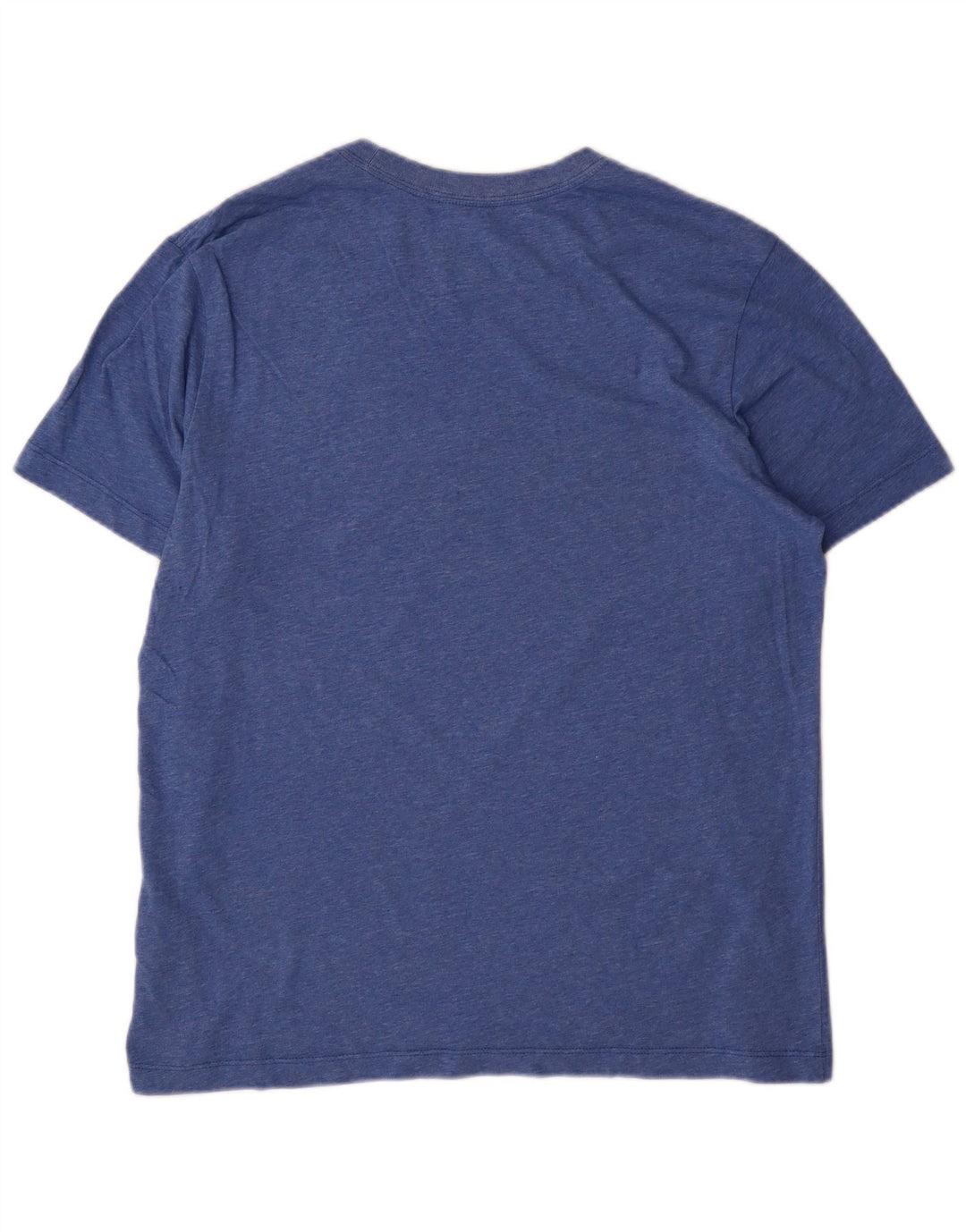 Nike Herren Dri Fit T-Shirt-Oberteil aus mittelblau gefleckter Baumwolle