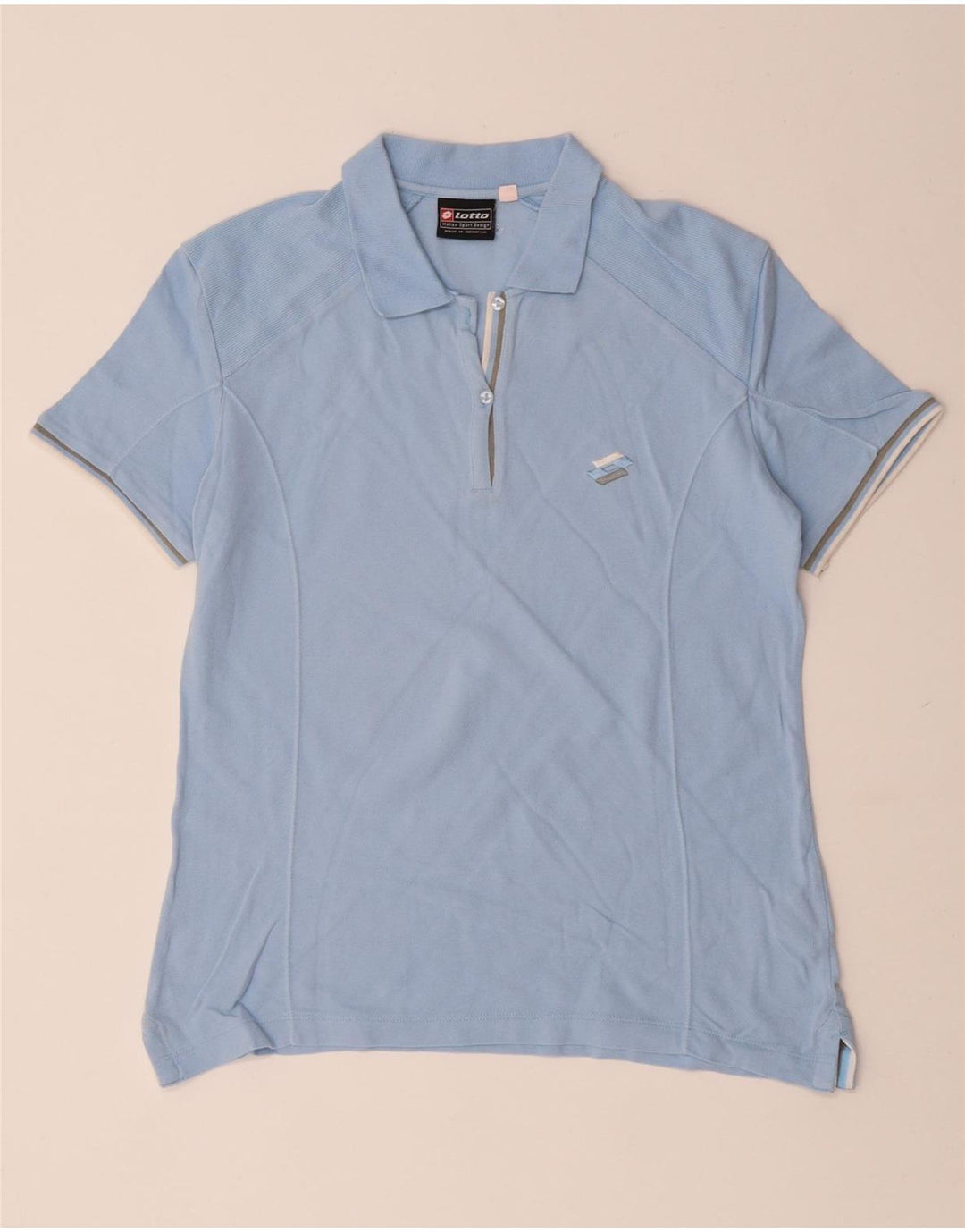 LOTTO Damen Poloshirt UK 18 XL Blaue Baumwolle
