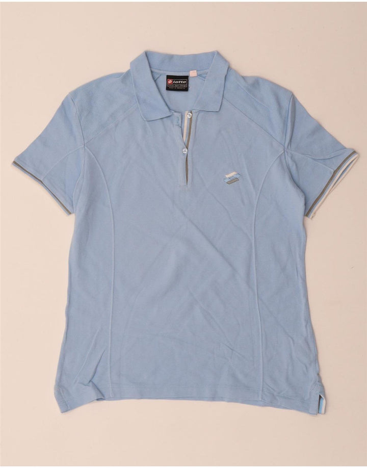 LOTTO Damen Poloshirt UK 18 XL Blaue Baumwolle