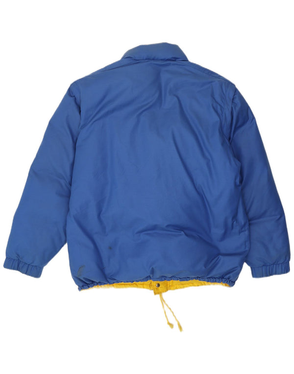 Ciesse Piumini wattierte Herrenjacke mit Kapuze, UK 42, XL, Blau, Farbblock