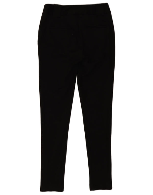 Zara Damen Skinny Chino Hose EU 36 XS W26 L28 Schwarz Polyester