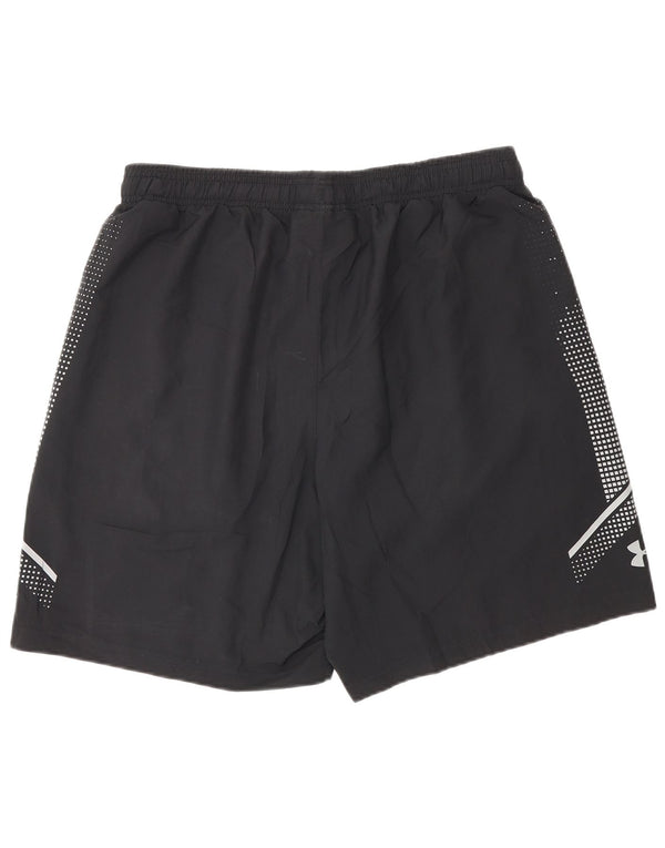 Under Armour Herren-Sportshorts, groß, schwarzes Colourblock-Polyester