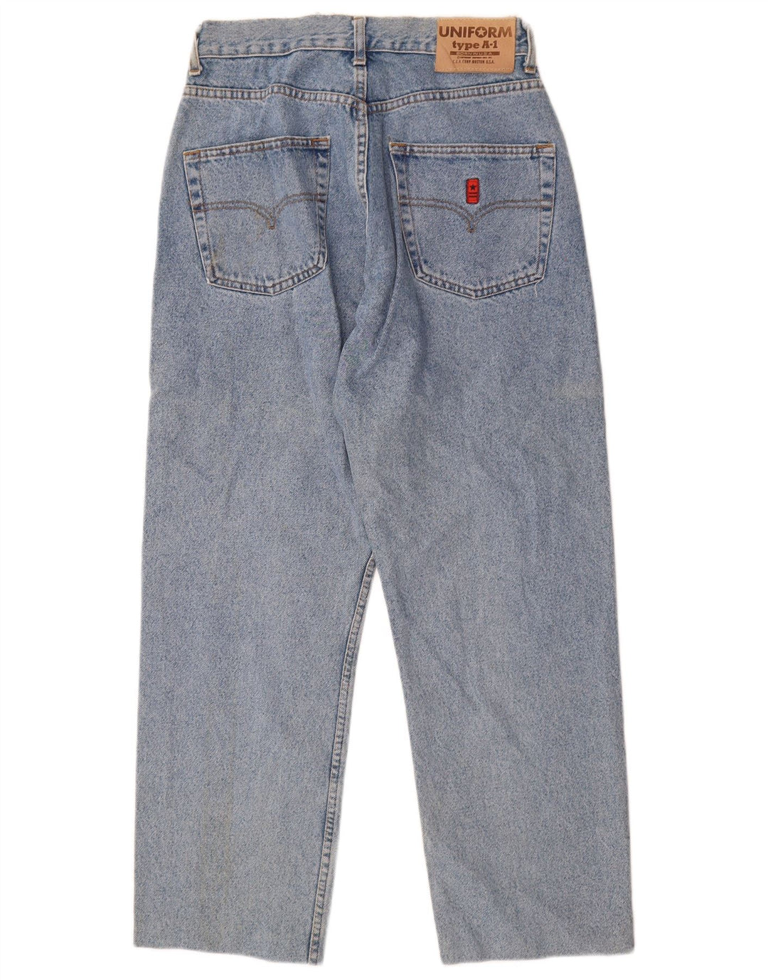 Uniform Herren Tapered Jeans W32 L28 Blaue Baumwolle