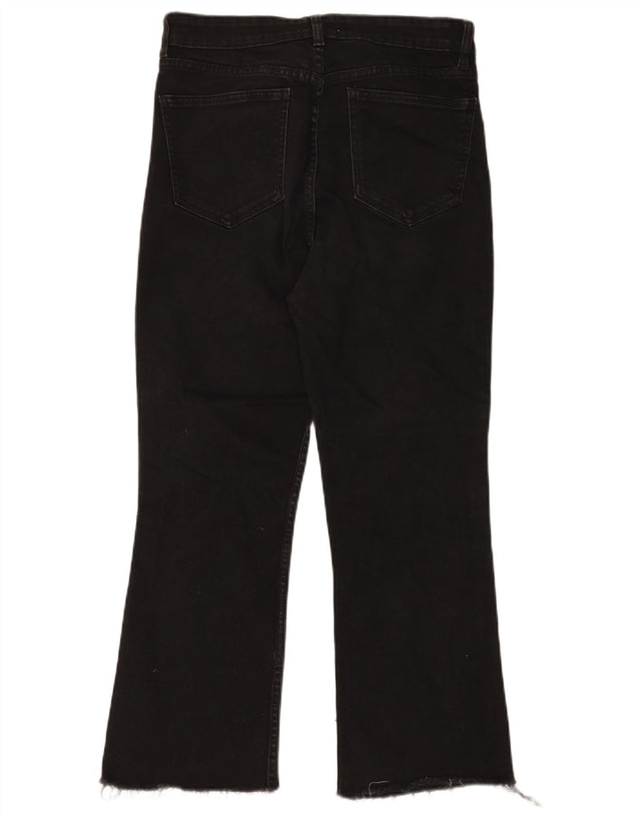 Zara Damen Bootcut Jeans EU 44 XL W34 L25 Schwarz