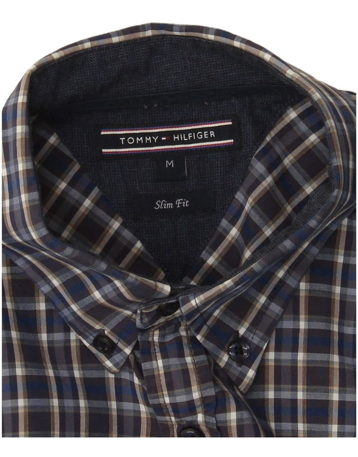 Tommy Hilfiger Herren Slim Fit Hemd Mittelblau kariert