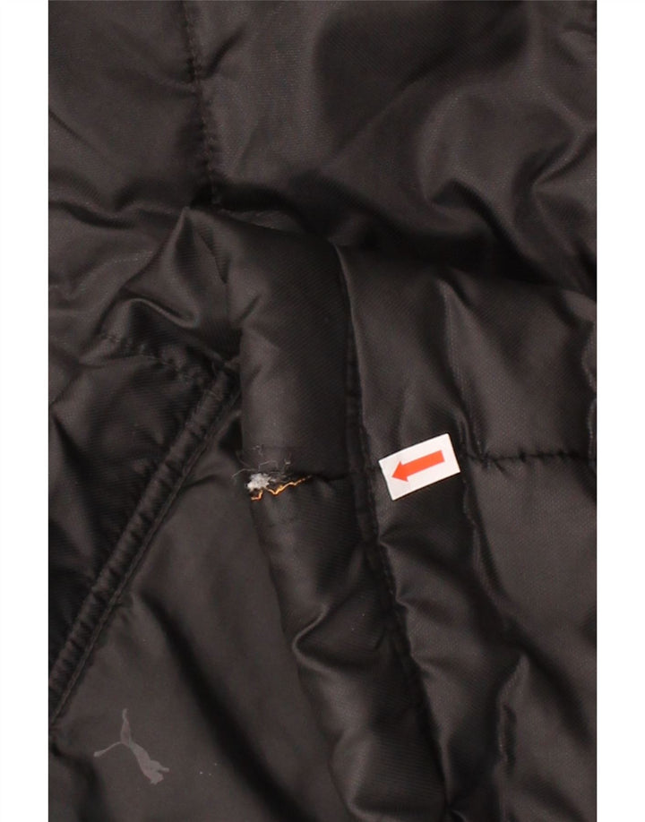 PUMA Mens Padded Jacket UK 40 Large Black Colourblock