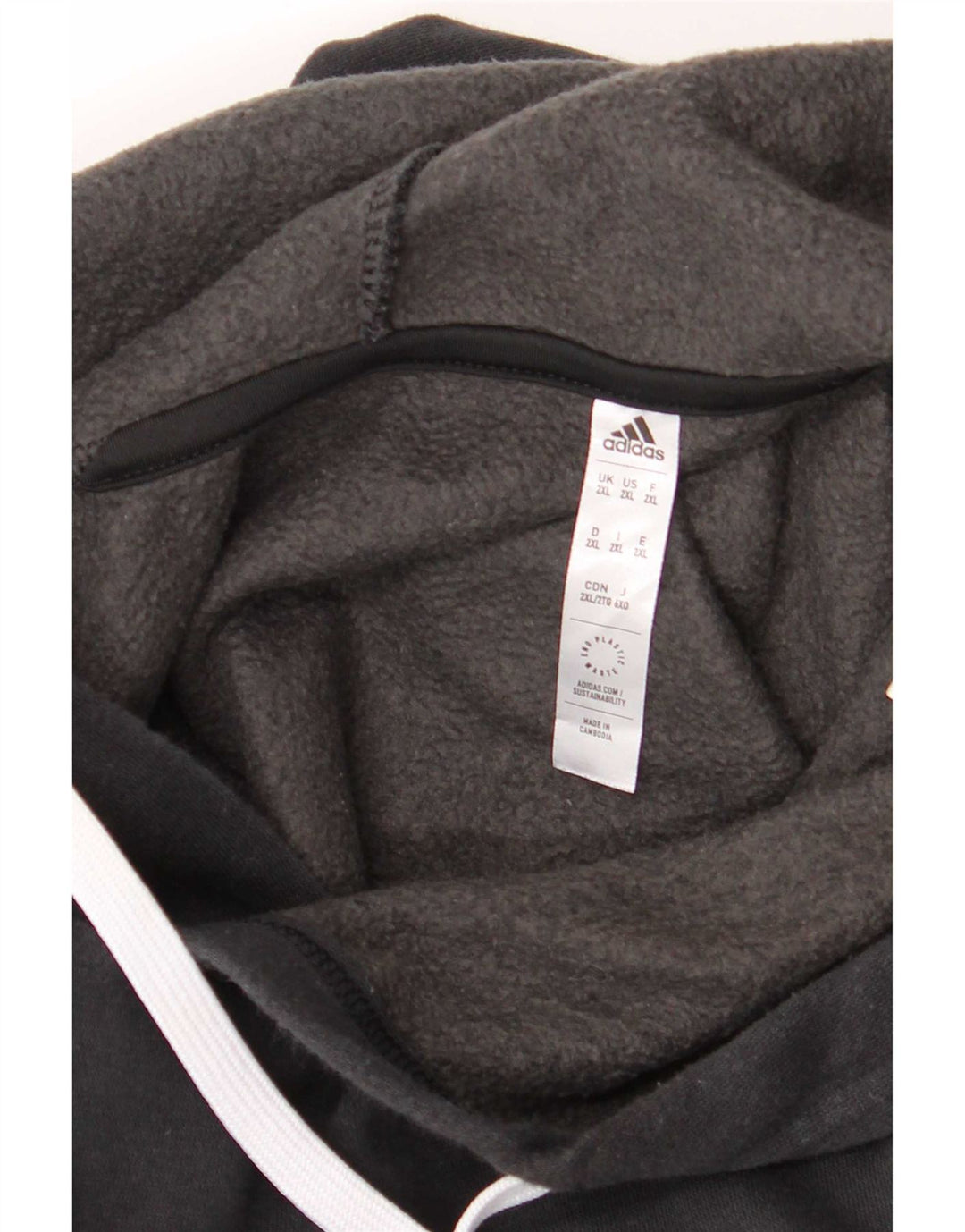 Adidas Herren Kapuzenpullover 2XL Schwarz