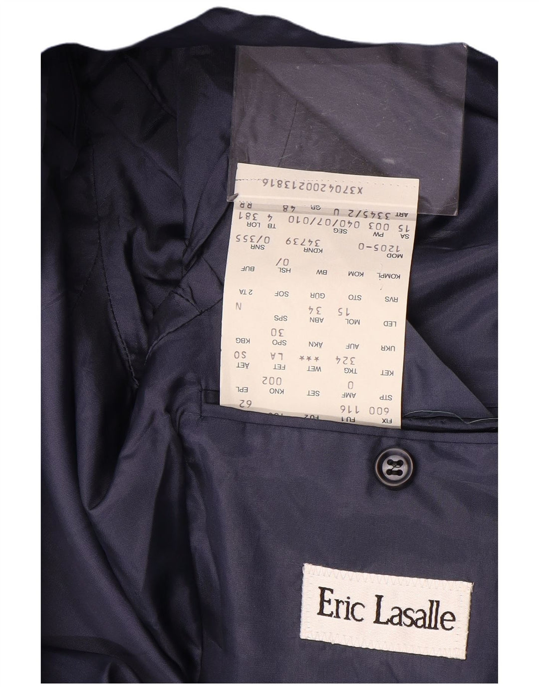 ERIC LASALLE Damen Zweireihige Blazerjacke IT 48 XL Blau