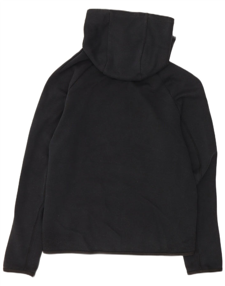 Nike Damen-Pullover mit Kapuze, übergroß, mit Reißverschluss, UK 10, Größe S, Schwarz, Baumwolle