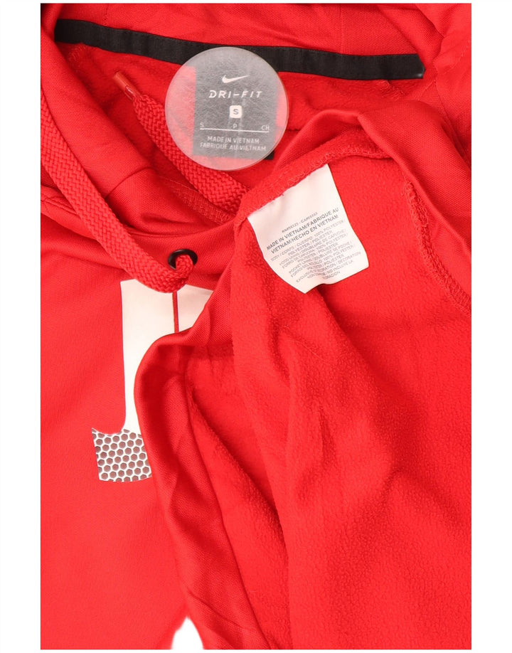 Nike Herren Dri Fit Graphic Hoodie Pullover Kleines rotes Polyester