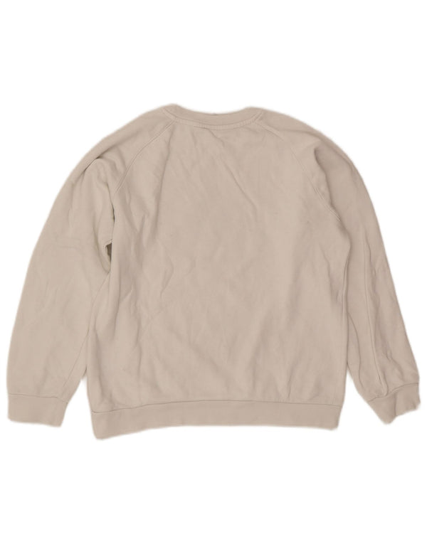 Adidas Mädchen-Sweatshirt mit Grafik, 11–12 Jahre, weiße Baumwolle