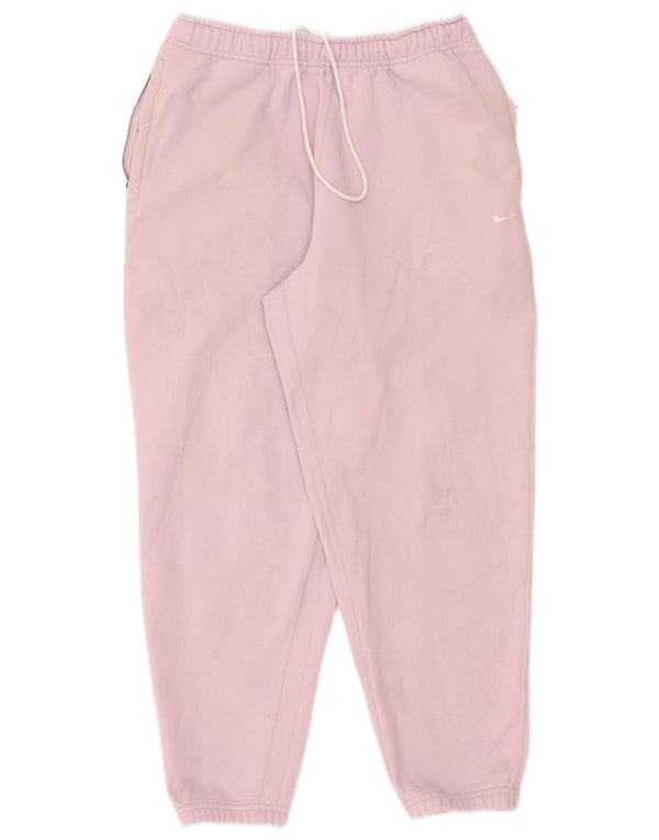 Nike Damen Trainingshose Jogger UK 12 Mittelrosa Baumwolle