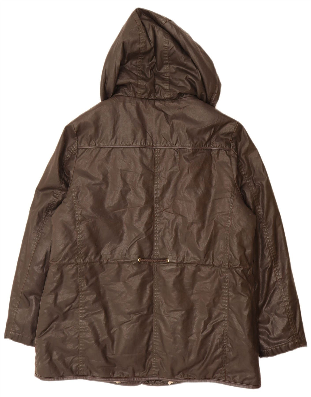Marks & Spencer Damen Übergroßer Windjacke mit Kapuze, UK 16, Größe L, Braun