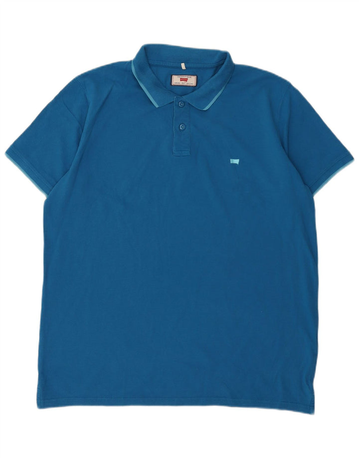 Carrera Herren Poloshirt Large Blau