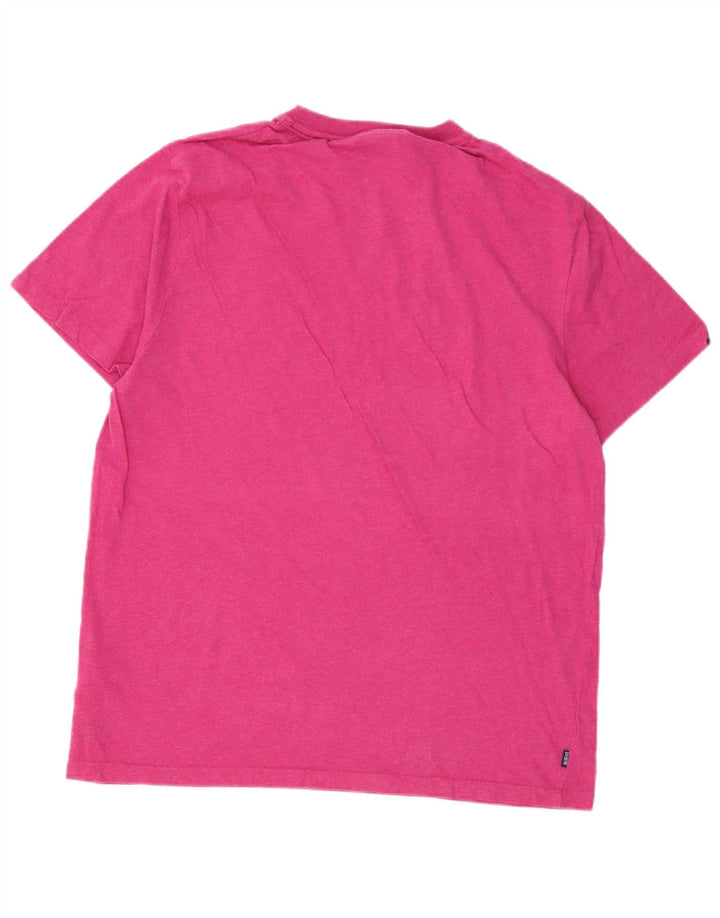 SUPERDRY Herren T-Shirt Top 2XL Rosa Baumwolle