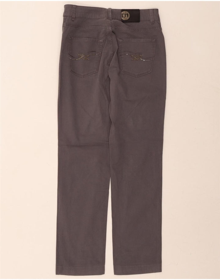 TRUSSARDI Womens Straight Casual Trousers W28 L29 Grey Vintage Trussardi and Second-Hand Trussardi from Messina Hembry 