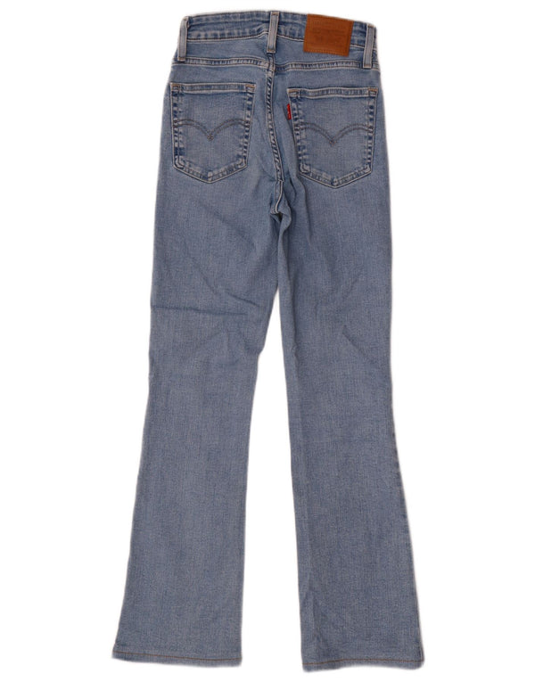 Levi's Damen 725 High Rise Bootcut Jeans W24 L28 Blaue Baumwolle