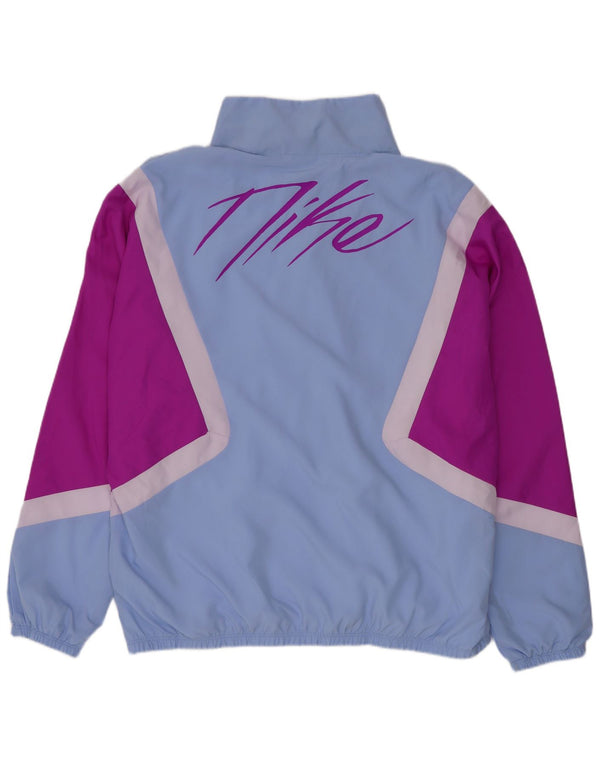 Nike Damen-Trainingsanzugoberteil mit Grafik, UK 14, Mittelblau, Sport