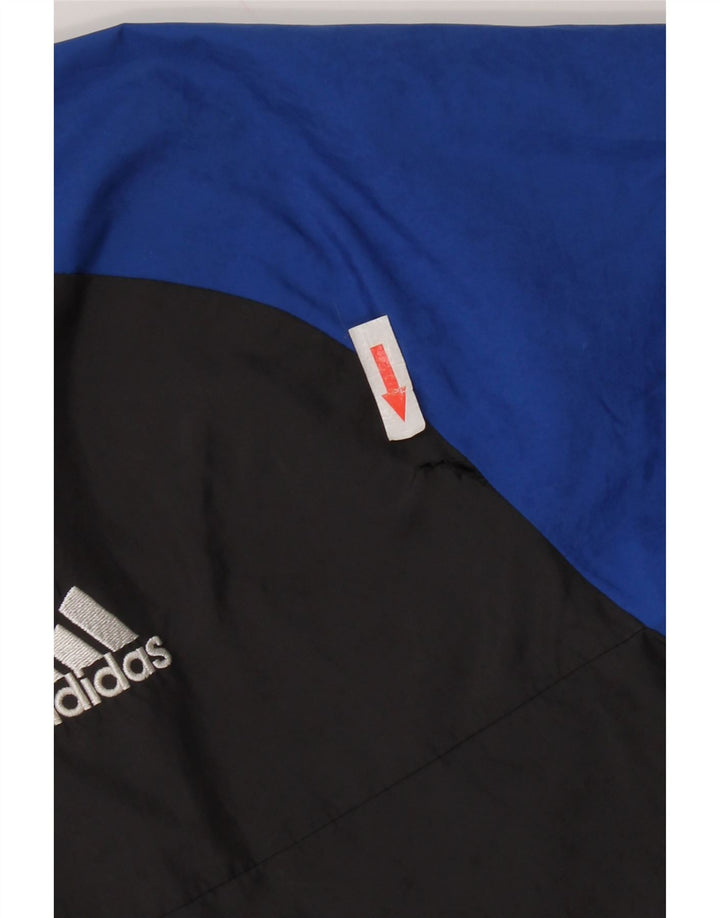 Adidas Windjacke für Jungen, 9–10 Jahre, schwarzes Colourblock-Polyester