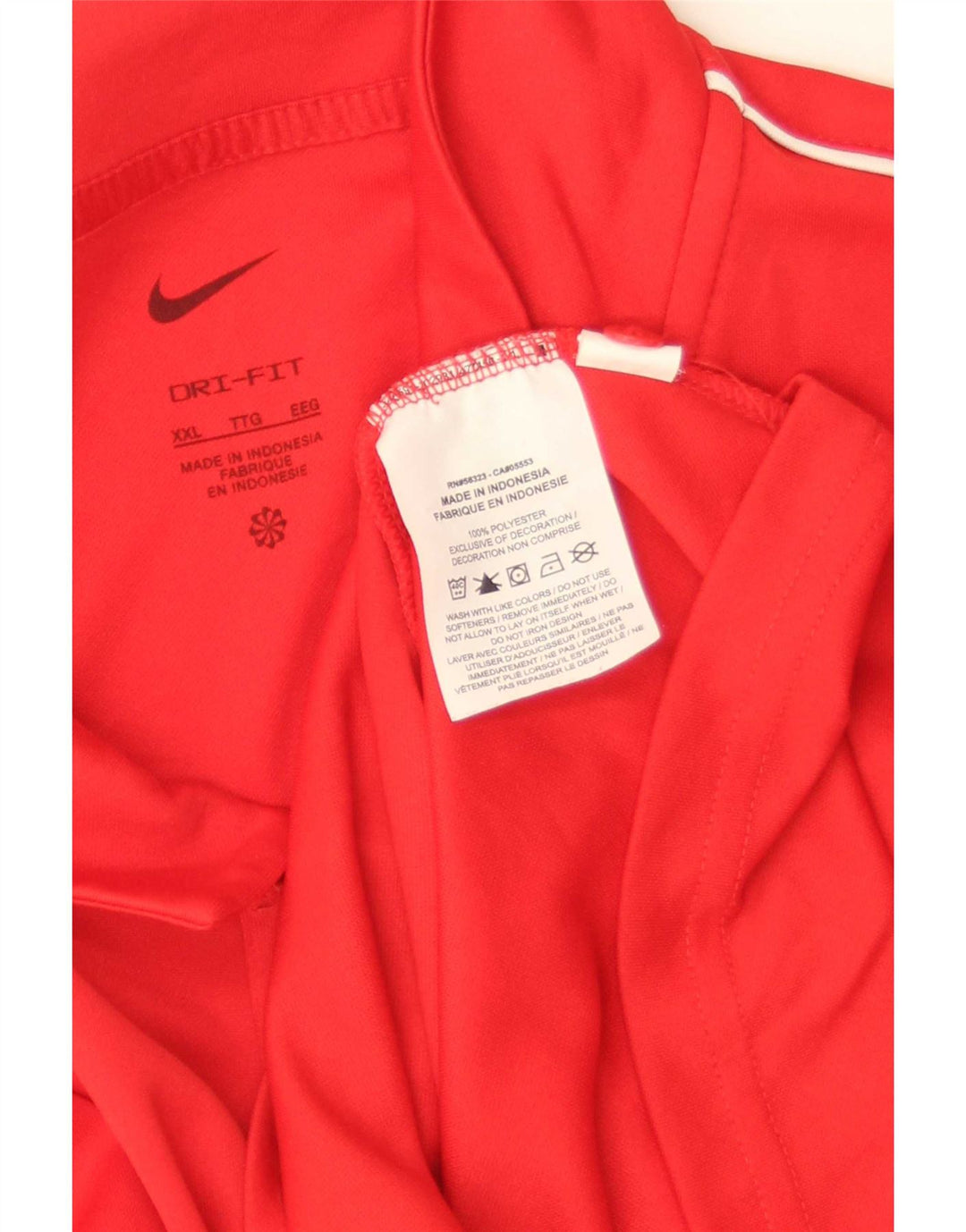 Nike Herren Dri Fit Poloshirt 2XL Rot Polyester