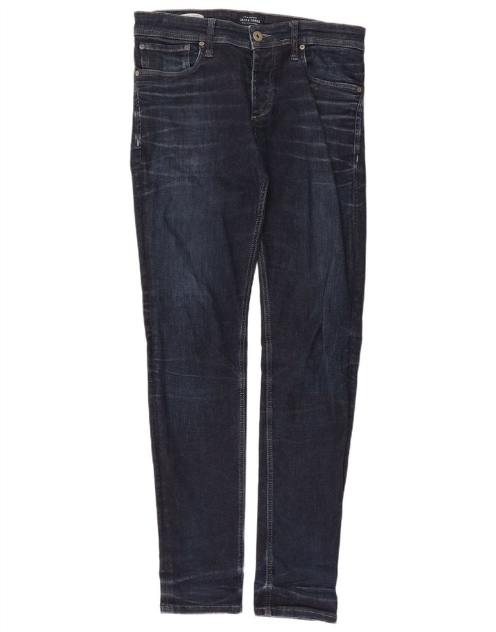 Jack & Jones Herren GLENN Slim Jeans W32 L32 Marineblau Baumwolle