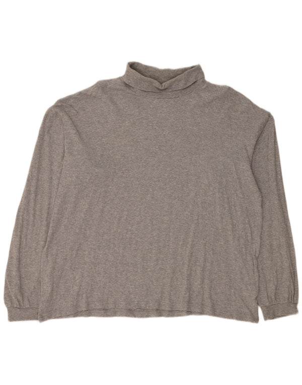 EDDIE BAUER Herren Top Langarm 2XL Grau Baumwolle
