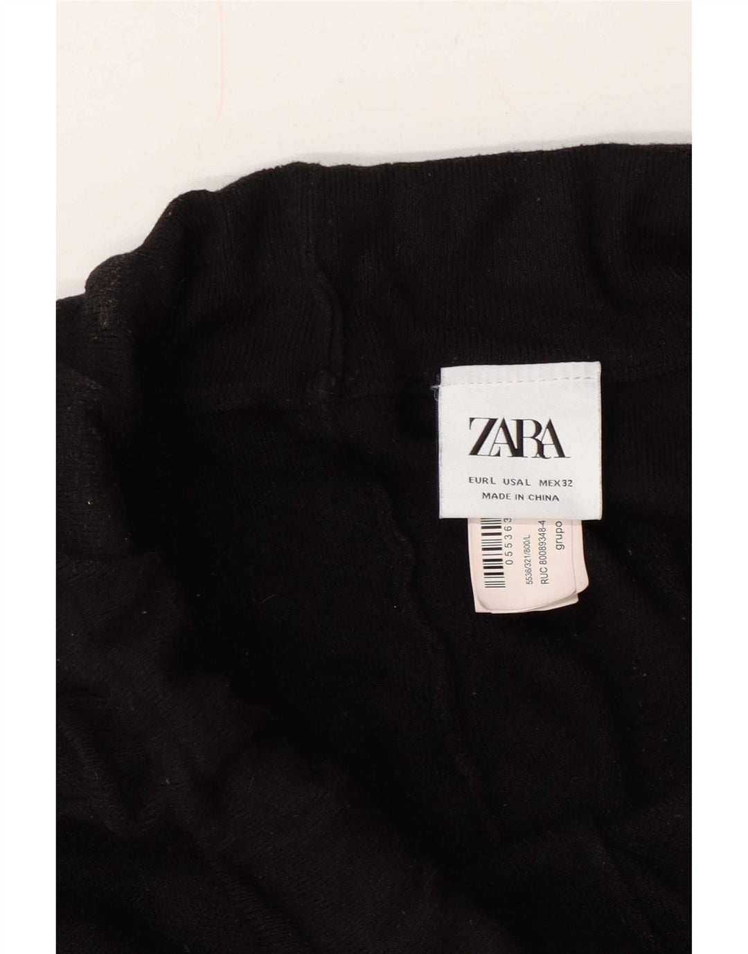 Zara Herren-Trainingshose, Jogginghose, Größe L, schwarze Viskose
