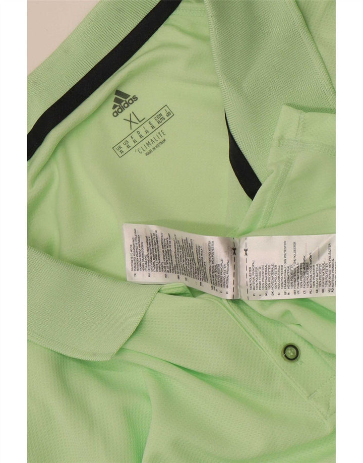 Adidas Herren Climalite Poloshirt XL Grün Polyester