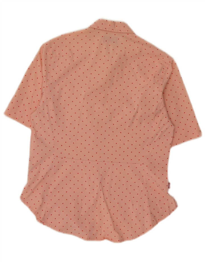 Levi's Damen-Hemd mit abstraktem Muster, UK 10, Größe S, Rosa, Baumwolle