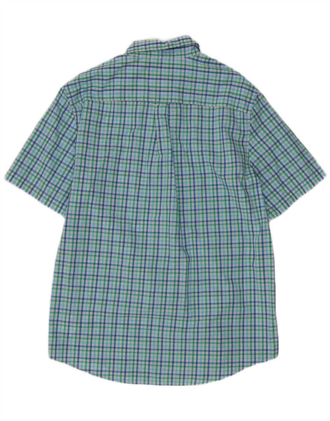 Chaps Herren-Kurzarmhemd, groß, mehrfarbig, Gingham-Baumwolle
