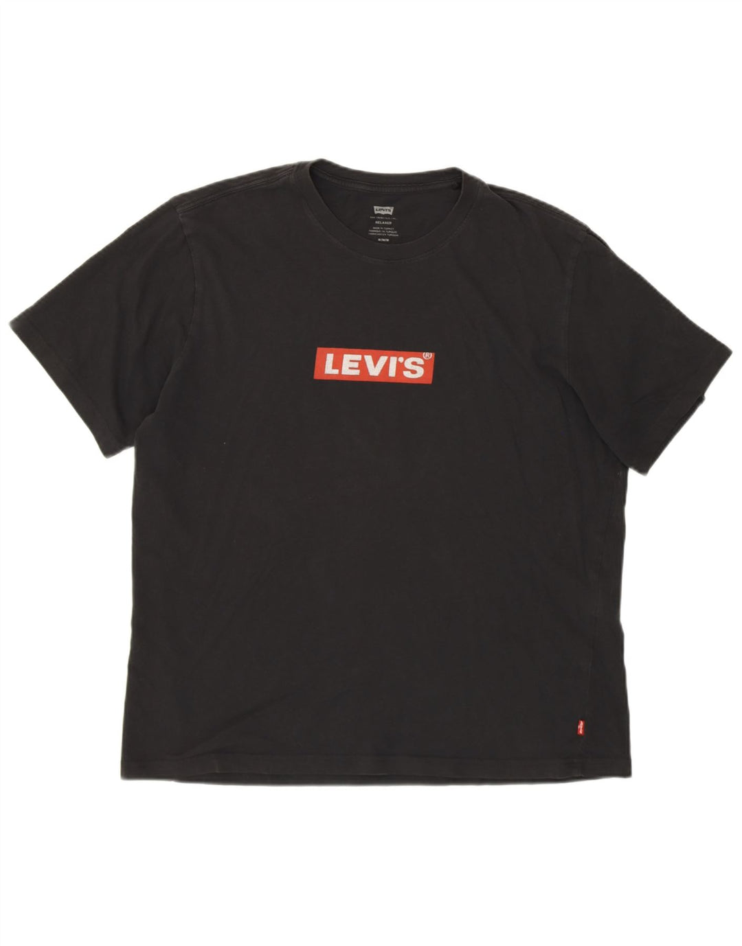 LEVI'S Mens Relaxed Graphic T-Shirt Top Medium Black